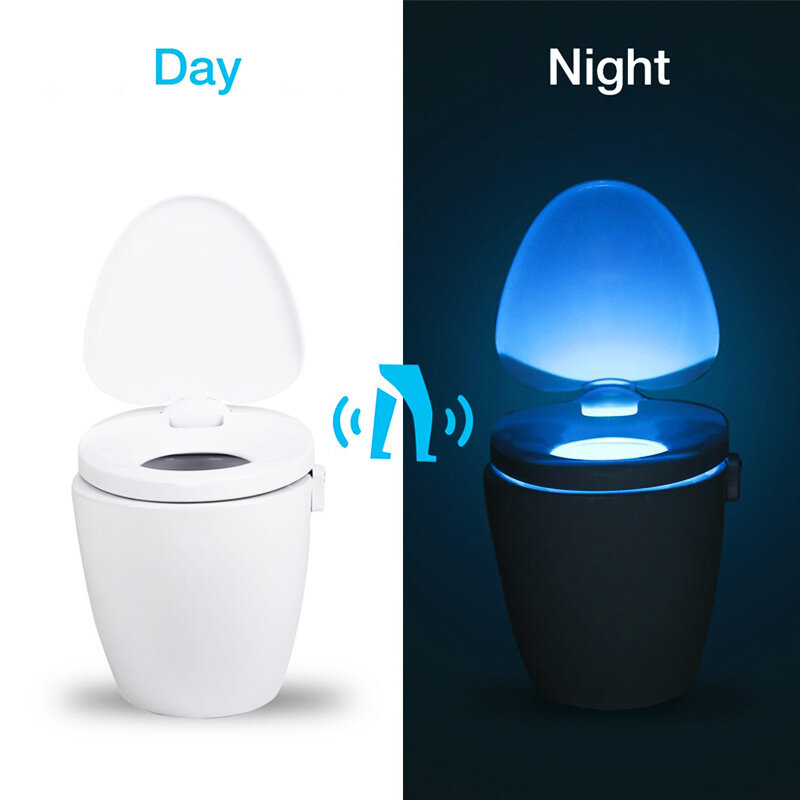 ZK30 الذكية PIR استشعار الحركة مقعد المرحاض ضوء الليل ، مقاوم للماء الخلفية ل المرحاض السلطانية ، LED مصباح ل WC ، 8 ألوان ، 16 ألوان