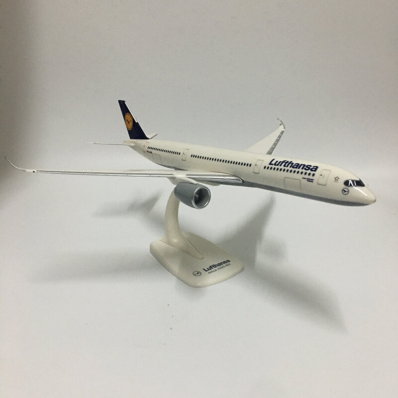 نموذج طائرة Lufthansa Airbus A350 33 سنتيمتر ، نموذج طائرة للتجميع ، طائرة بلاستيكية 1:250 ، لعبة هدية
