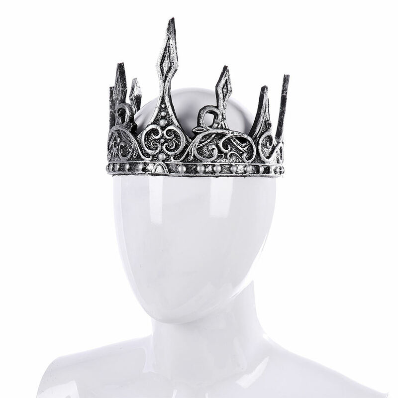 تاج الملك للرجال حفلة موسيقية زينة تأثيري تاج بولي PU رغوة ثلاثية الأبعاد غطاء رأس لينة