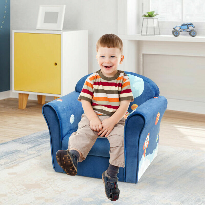 أطفال رائد الفضاء أريكة الأطفال مسند الذراع أريكة كرسي منجد طفل الأثاث HW65434