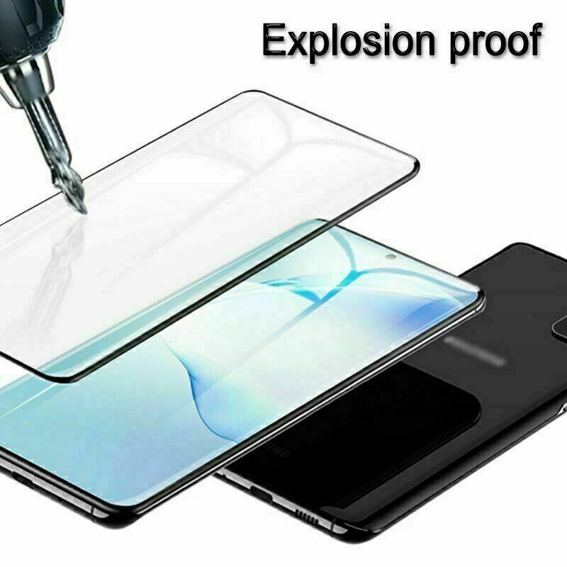 واقي شاشة زجاجي 2 في 1 لهاتف Samsung Galaxy S20 Plus ، زجاج مقوى مقاوم للانفجار