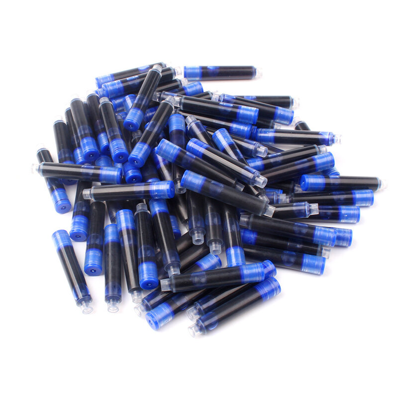 قلم حبر عالمي أسود 2.6 / 3.4 ، عبوة/قلم حبر أزرق قابل للمسح ، 20 قطعة