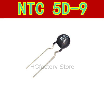 جديد الأصلي 100 قطعة/الوحدة الثرمستور المقاوم 5D-9 NTC5D-9 DIP ntc 5D9 5 مللي متر بالجملة وقفة واحدة قائمة التوزيع