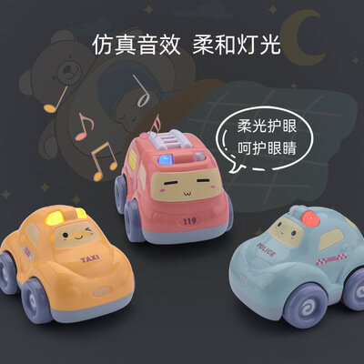 لعبة أطفال سيارة الجمود سيارة الطفل التراجع سيارة الموسيقى الصوت والضوء لعبة للأطفال 0-3 سنوات هدايا عيد الميلاد