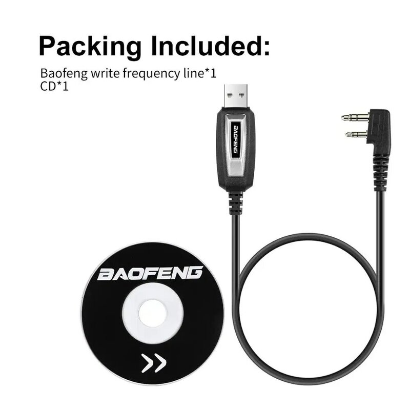 BAOFENG 2 دبابيس التوصيل USB كابل برجمة ل اسلكية تخاطب ل UV-5R serise BF-888S كينوود wouxun اسلكية تخاطب اكسسوارات CD