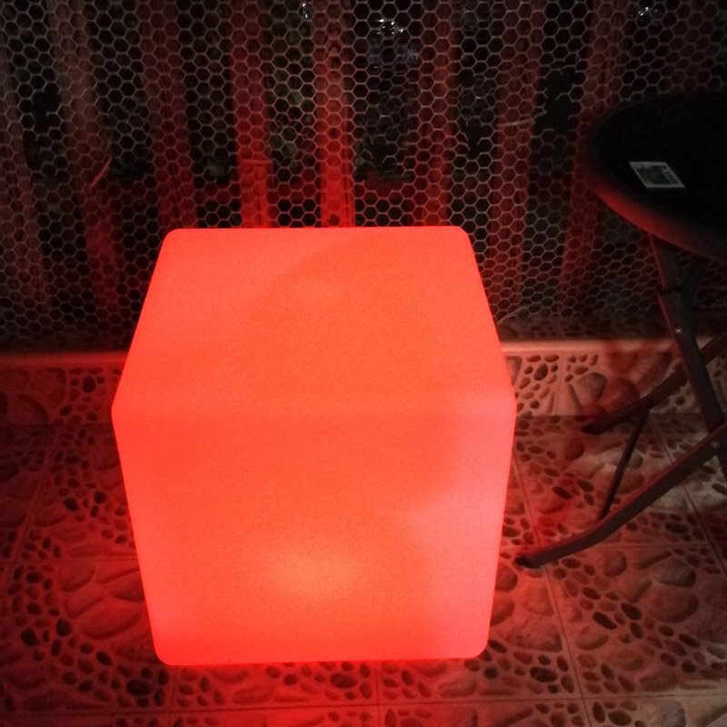 LED مكعب البراز مقعد متوهجة كرسي الباحة ديكور الإضاءة الأثاث مع 16 لون تغيير التحكم عن طريق البعيد KTV بار الطرف استخدام