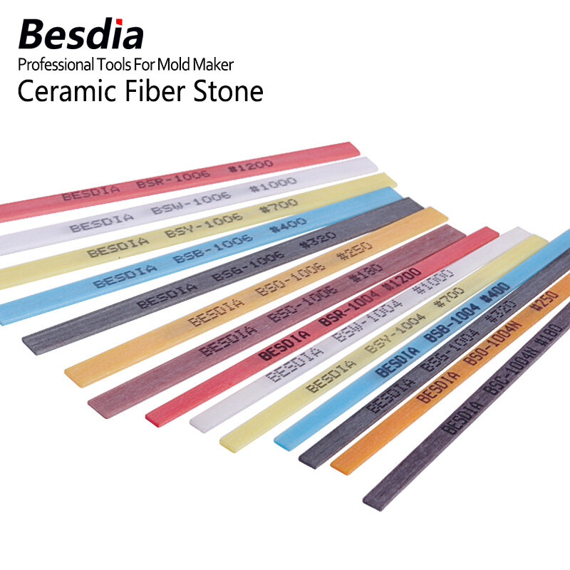 Besdia-أحجار زيت سيراميك أسطوانية مصنوعة في اليابان ، 1004 ، 1006 ، 1010 ، 3.0x100