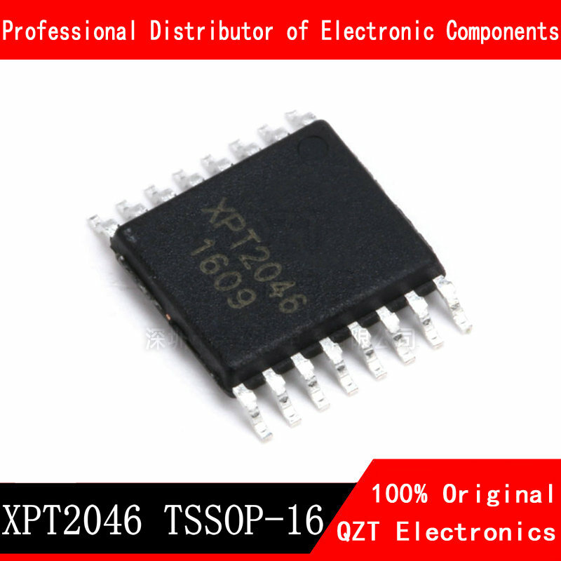 10 قطعة/الوحدة XPT2046 TSSOP-16 شاشة تعمل باللمس التحكم IC 2046 TSSOP جديد الأصلي في الأوراق المالية