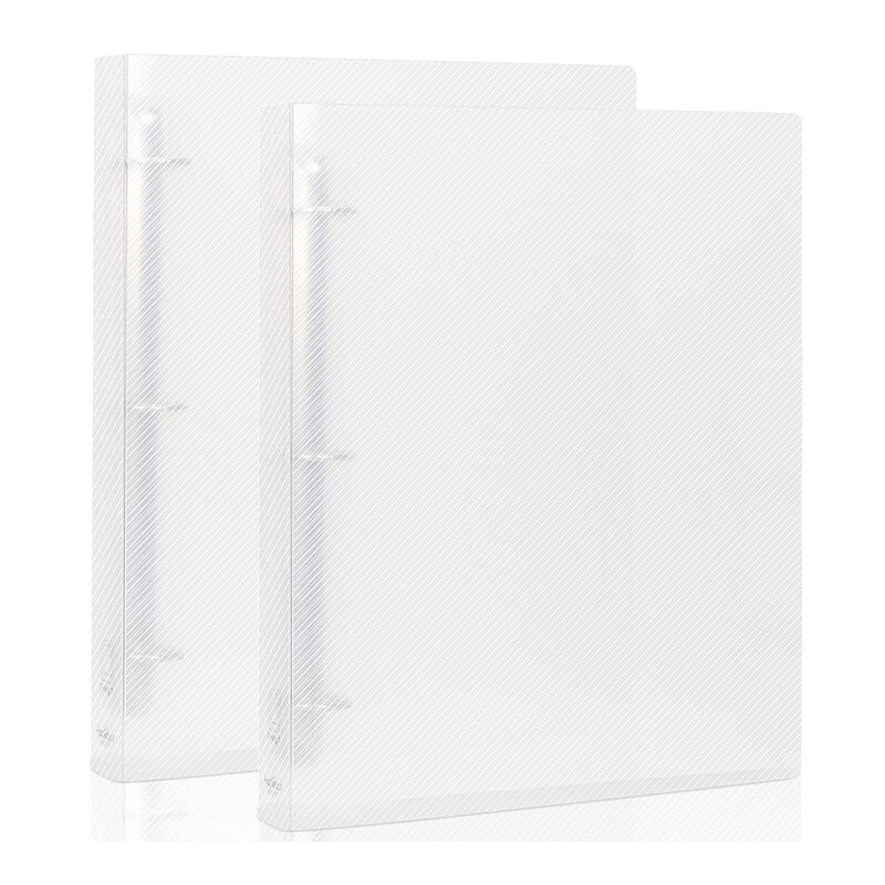 A4 حجم 3 حلقة الشفافية الموثق غطاء منظم مجلد يحمل 8.5 ''x 11'' ورقة ، واضح عرض الموثق D حلقة للمدرسة والمكتب