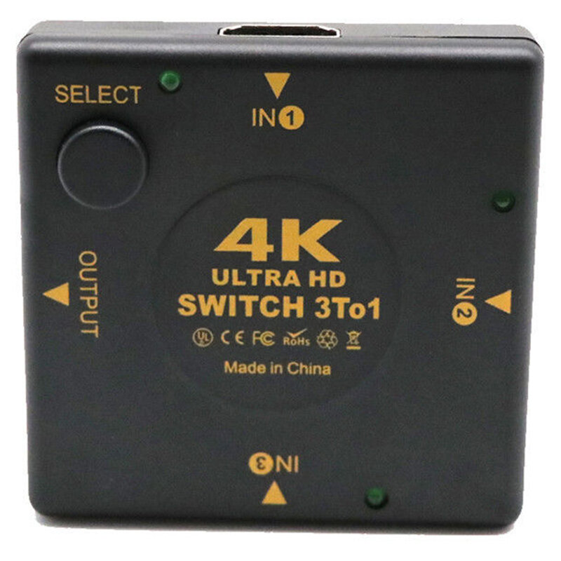 مفتاح تحويل HDMI 4K ، 3 في 1 ، خرج kvm ، موزع صوت ، مفتاح فصل