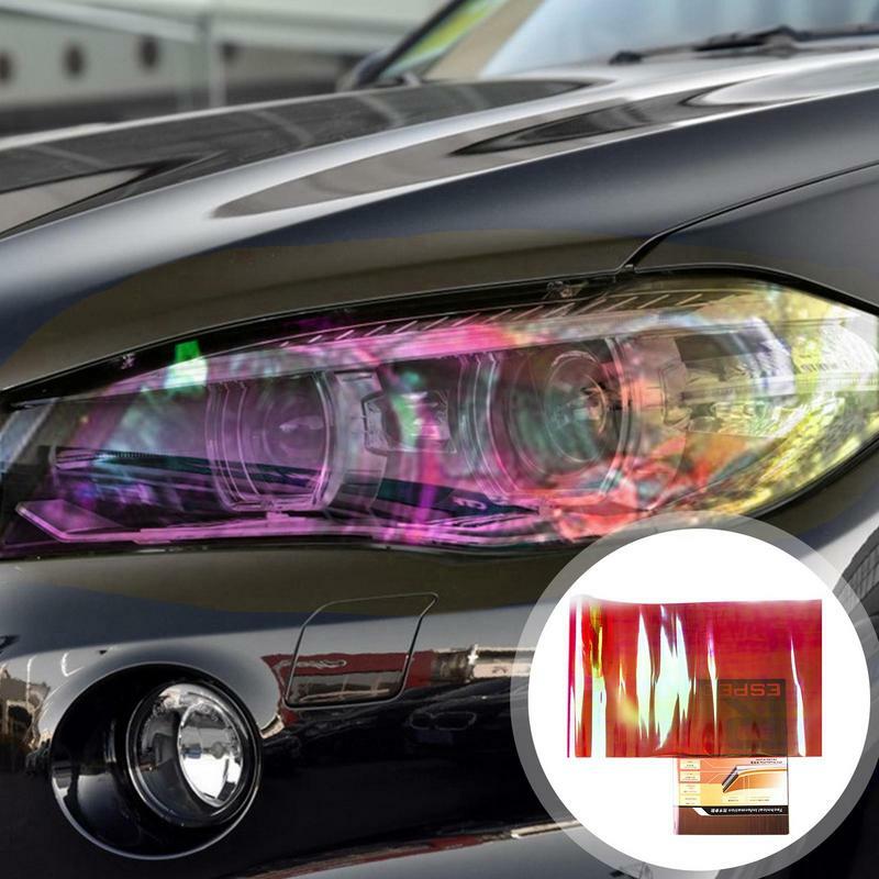 غشاء صبغة المصابيح الأمامية ذاتية اللصق للسيارة ، أفلام ملونة للأضباب والأضواء الخلفية ، ورقة ، من من من من من إنتاج من أجل صبغ الفانوس الأمامي للسيارة