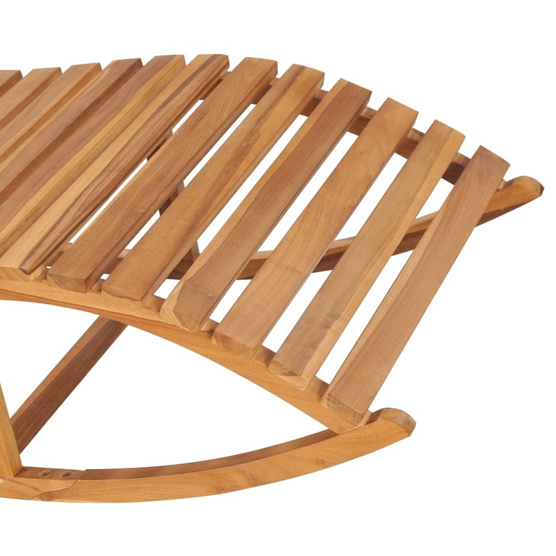 هزاز الشمس المتسكعون ، خشب ساج متين الخشب في الهواء الطلق كرسي كرسي ، أثاث الفناء 60x180x73 سم