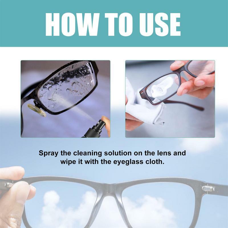 منظف النظارات الشمسية لإزالة الخدوش والنظارات ، تنظيف ، زجاجة بخاخ ، لوازم النظارات ، إكسسوارات النظارات ، محلول