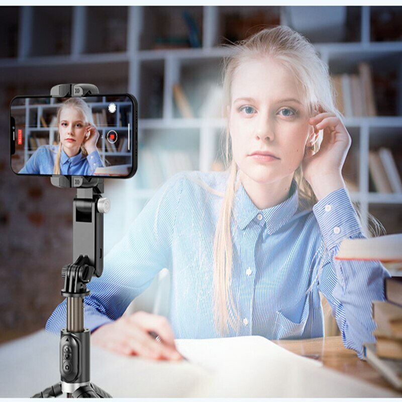 360 دوران بعد وضع التصوير Gimbal استقرار Selfie عصا ترايبود Gimbal آيفون الهاتف الذكي التصوير المباشر