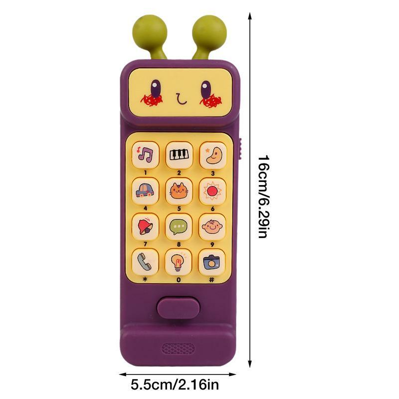 الهاتف المحمول مع الصوت والضوء للطفل ، لعبة تعليمية ، مع عضاضة ، الصوت ، محاكاة ، 12 وظيفة