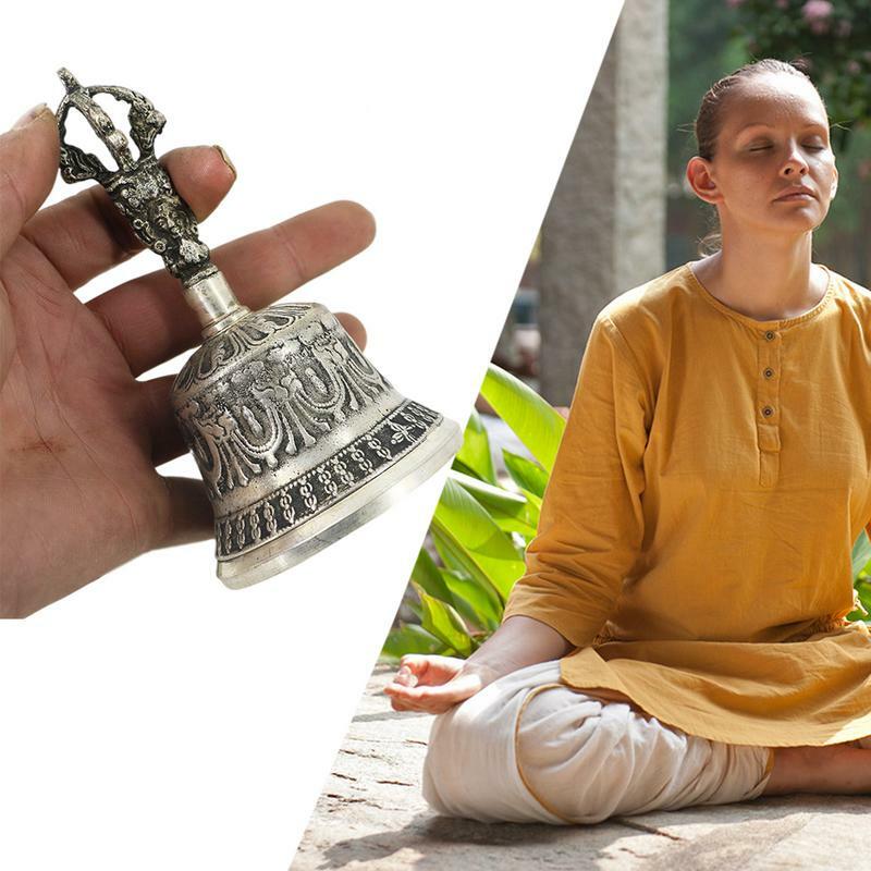 جرس التأمل وdorje مجموعة اليدوية Dharma الكائنات جرس Dorje Vajra جرس التأمل طقوس مذبح اليدوية Dharma الكائنات