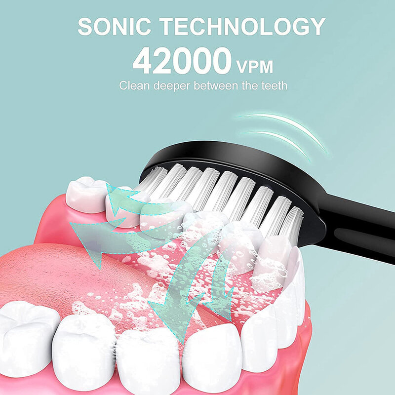 شاومي Mijia بالموجات فوق الصوتية فرشاة الأسنان الكهربائية قابلة للشحن USB مع قاعدة 6 وضع سونيك فرشاة الأسنان IPX7 مقاوم للماء صندوق سفر حامل