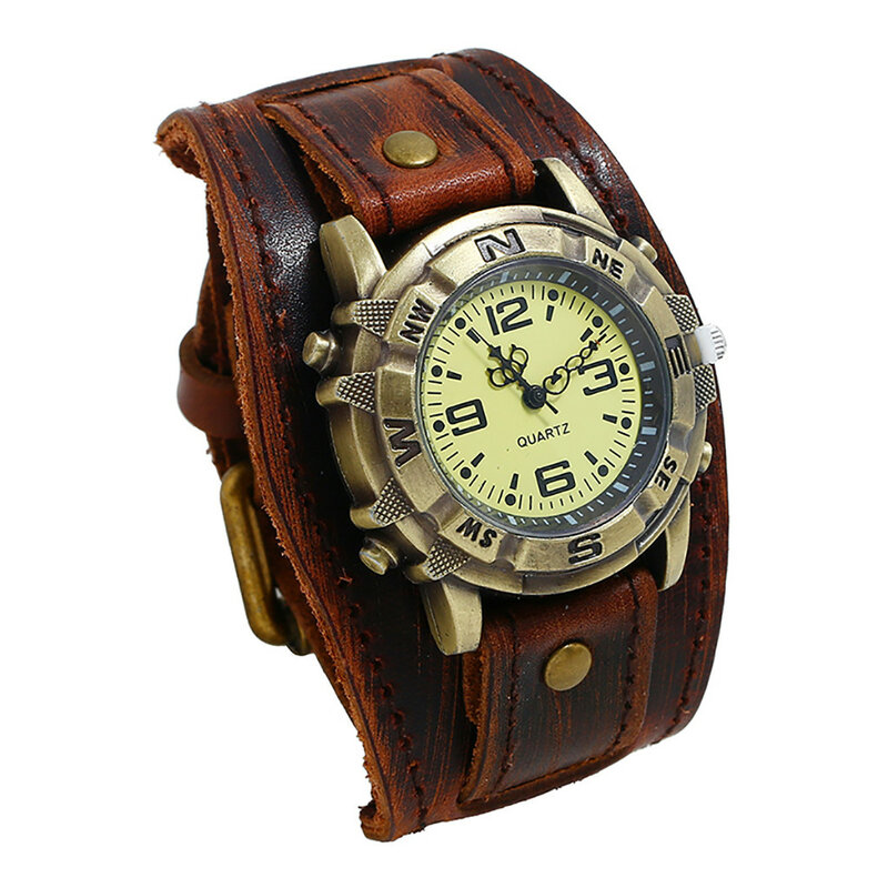 ساعة كوارتز كلاسيكية للرجال ، حزام مشبك دبوس ، ساعة جلدية ، تصميم أزياء ، تصميم جديد ،