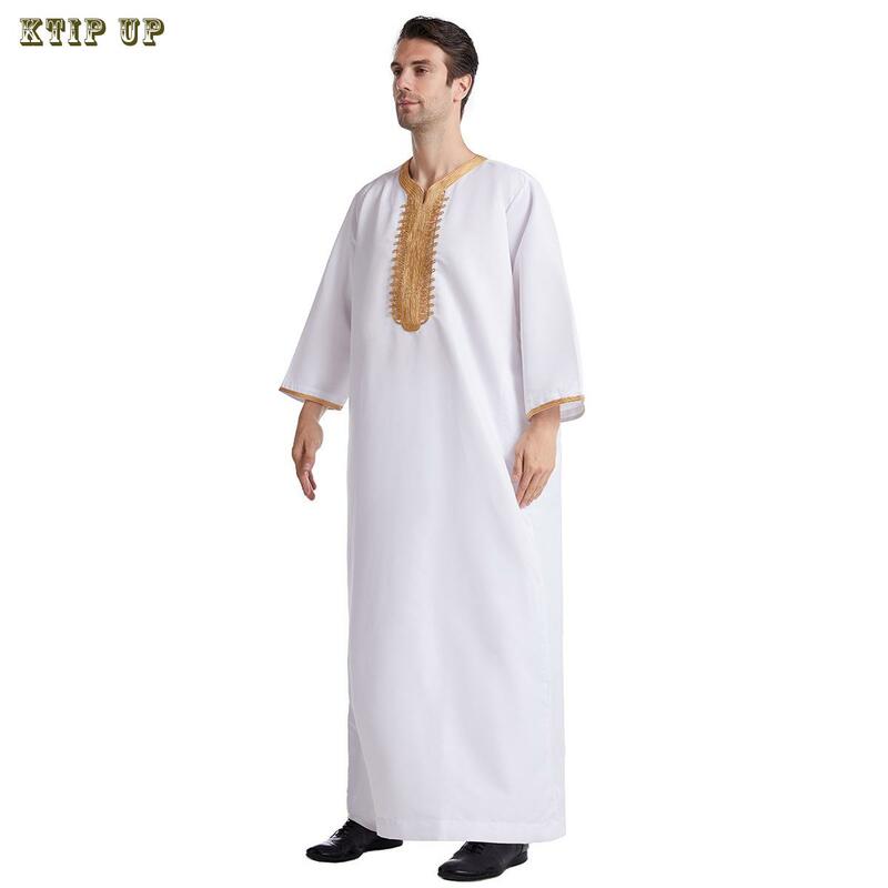 ملابس رجالية إسلامية ملابس إسلامية دبي عباية عربية قفطان عيد مبارك صلاة ماكسي جوبا ثوب رجل زي تقليدي كورتا