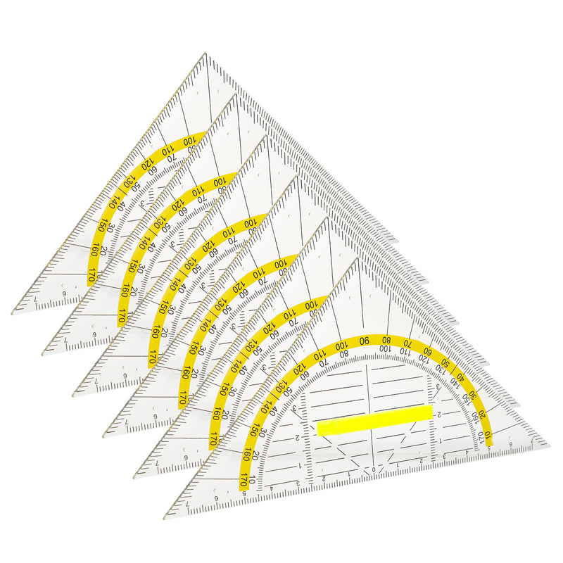 مثلث متعدد الوظائف ، مربعات قياس ، أدوات قياس ، مسطرة هندسية ، مسطرة ، 6 *
