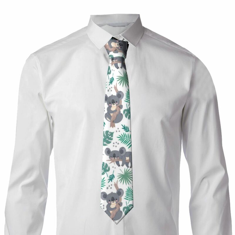 ربطة عنق ضيقة غير رسمية للحفلات ، دببة أسترالية لطيفة ، ربطة عنق أوراق استوائية للحفلات الرسمية ، الكوالا