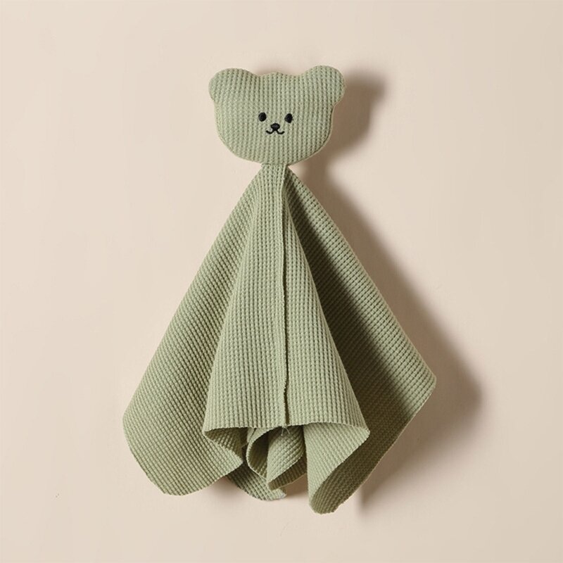 بطانية أمان للأطفال متعددة الاستخدام منشفة تسنين للأطفال، قماش جميل على شكل خشخيشة دروبشيب