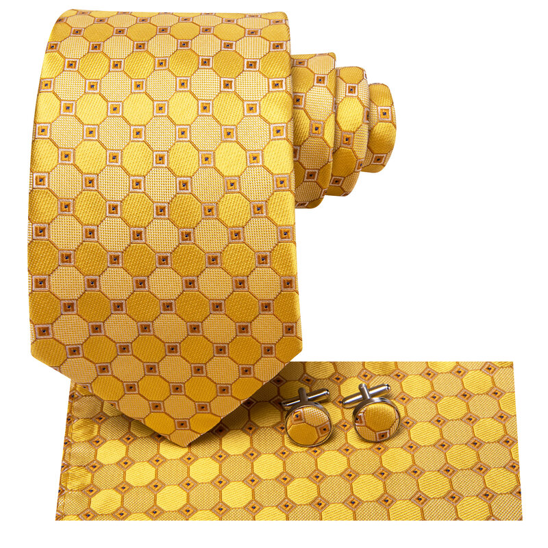 ربطة عنق أنيقة بنقاط البولكا الصفراء للرجال ، مصمم بربطة عنق ، علامة تجارية عصرية ، ربطة عنق لحفلات الزفاف ، أزرار أكمام يدوية ، عمل ، بيع بالجملة