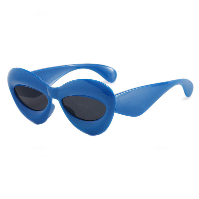 نظارات شمسية بإطار كبير للرجال والنساء ، حماية من الشمس ، نظارات مثيرة على شكل شفة ، علامة تجارية مصممة ، من 1 إلى 5 *