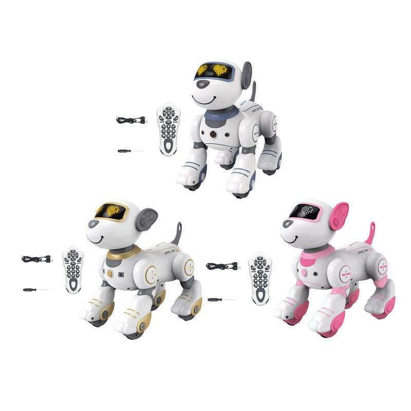 ألعاب ذكية جميلة لاسلكية للتحكم عن بعد روبوت جرو الكلب اللعب التفاعلية الروبوتية الحيوانات الأليفة للأطفال الصغار