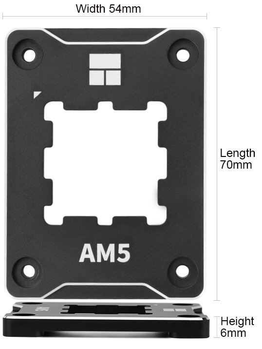 Thermalright AMD-ASF أسود أحمر AM5 إطار آمن الألومنيوم العزل وسادة TF7 2G سلامة تحديد قوس