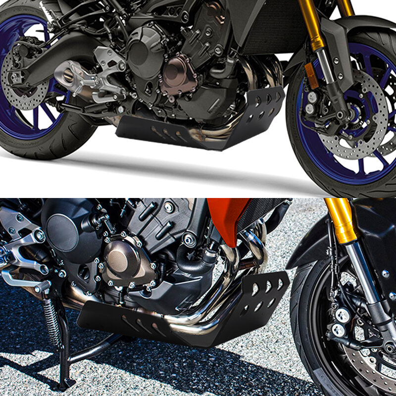 غطاء حماية قاعدة محرك الدراجة النارية ، لوحة انزلاقية لشاسيه Yamaha MT FZ 09-✨ ، XSR900 Tracer ، مضاد للرمال ، MT09 FZ09