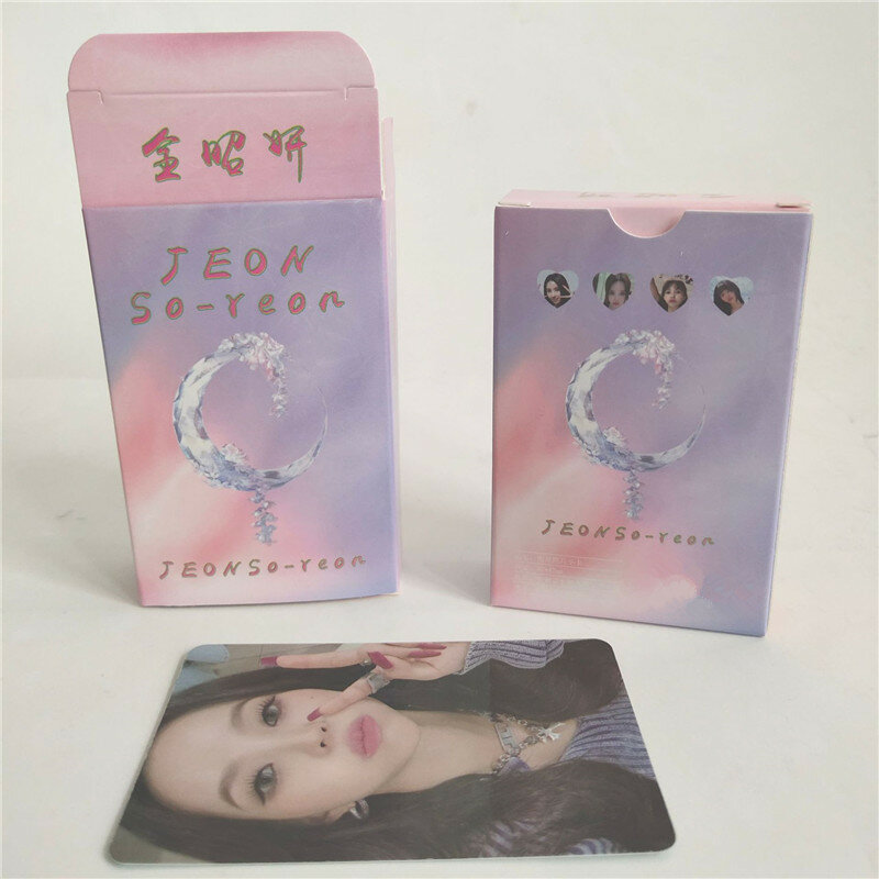 ألبوم جديد Kpop GIDLE بطاقة Lomo ، بطاقة صورة ، بطاقة بريدية ليزر ، أغنية Yuqi Minnie Zhao Meiyan Ye Shuhua Quan Zhaoyan ، 50 لكل مجموعة