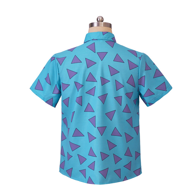 قميص أنيمي روكو للحياة الحديثة ، زي تأثيري ، قميص أزرق روكو للبالغين ، قميص هاواي ثلاثي الأبعاد مطبوع ، قمصان الشاطئ الكاجوال