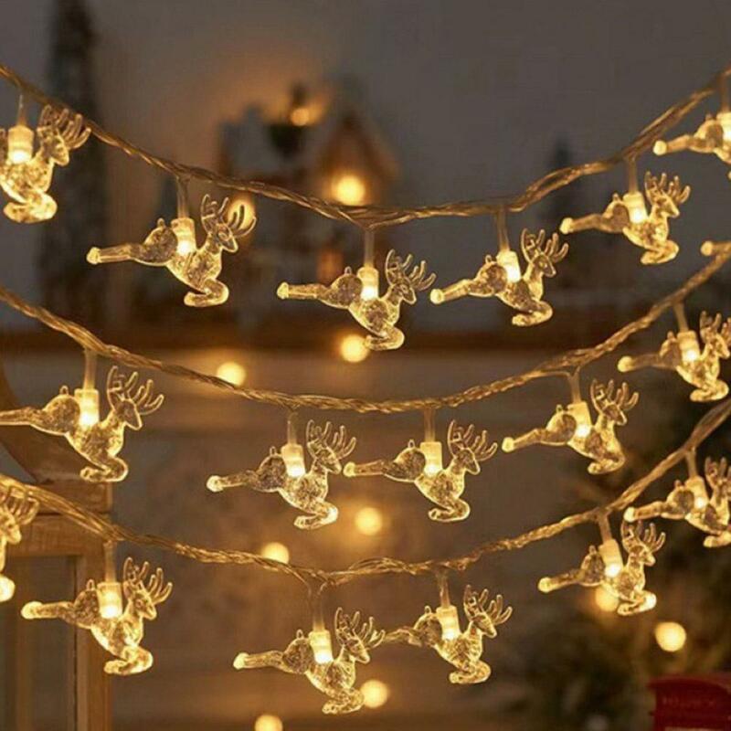 شجرة عيد الميلاد LED ضوء سلسلة ، عيد الميلاد مصباح معلق ، الجنية ضوء ، جارلاند ، ديكور المنزل ، زخرفة السنة الجديدة ، الهدايا ، 2024 ، 1.5 متر