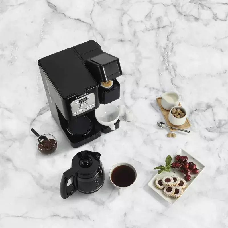 صانعة قهوة اسبريسو محمولة ، ماكينة تحضير قهوة أحادية الخدمة ، قابلة للبرمجة ، سوداء ، من من من فضلك