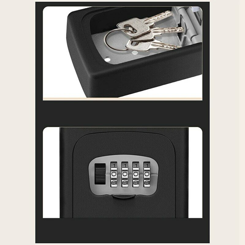 1 قطعة 4 أرقام الجمع كلمة السر رمز الأمن قفل لا مفتاح المنزل مفتاح صندوق الأمان (أ)