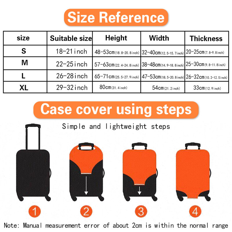 مرونة الأمتعة الغطاء الواقي ل 18-32 بوصة عربة حقيبة حماية الغبار حقيبة حالة المضادة للخدش نمط اكسسوارات السفر