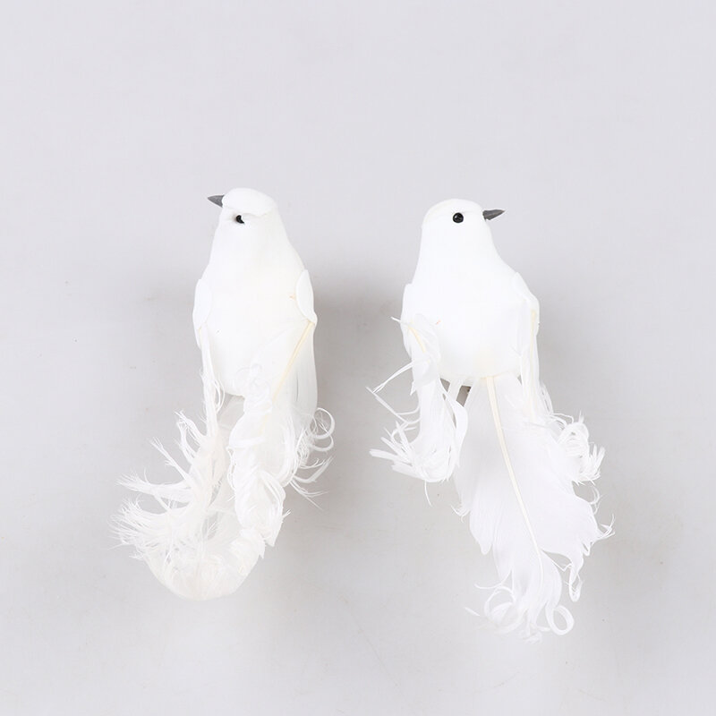 الطيور البيضاء الرغوة الاصطناعية حمائم الحمائم الحرفية الطيور الصغيرة الزخرفية