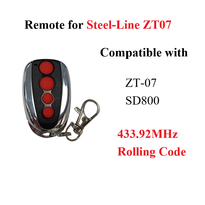 للخط الصلب ZT07 SD800 باب المرآب التحكم عن بعد استبدال 433.92MHz المتداول رمز
