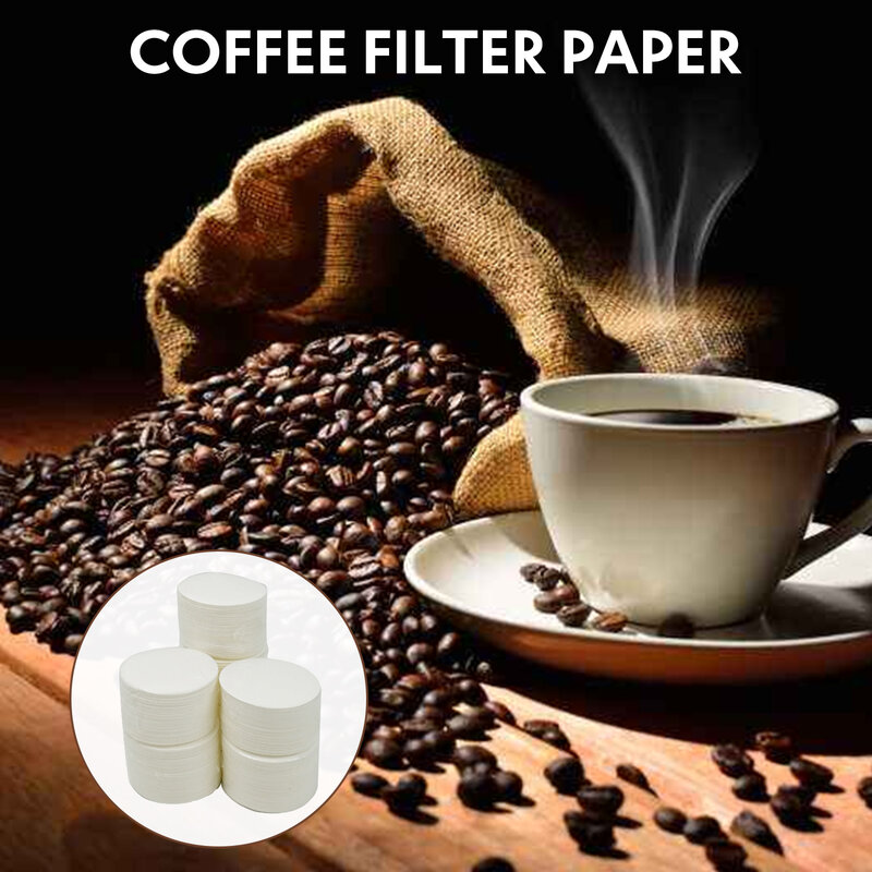 350 قطعة ورق فلتر القهوة متوافق مع Aeropress ، مايكرو ورقة مرشحات 64 مللي متر