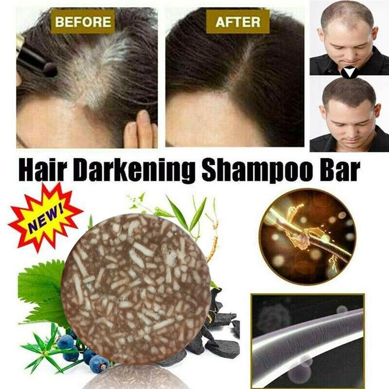 بوليغونوم الشعر سواد الشامبو بار ، الصلبة تنظيف الصابون ، الشعر الطبيعي ، تعزيز تغذية جذور الشعر