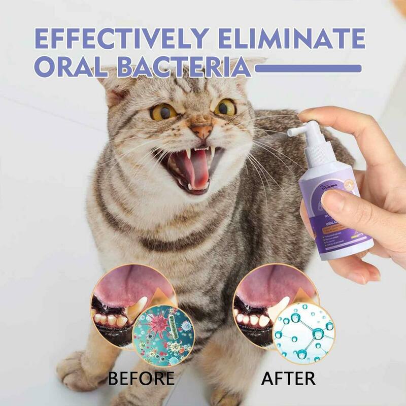 رذاذ تنظيف الفم للكلاب ، الأسنان الطازجة ، مزيل العرق نظيفة ، منع حساب التفاضل والتكامل ، وإزالة القط رائحة الفم الكريهة ، مستلزمات الحيوانات الأليفة ، 50 مللي