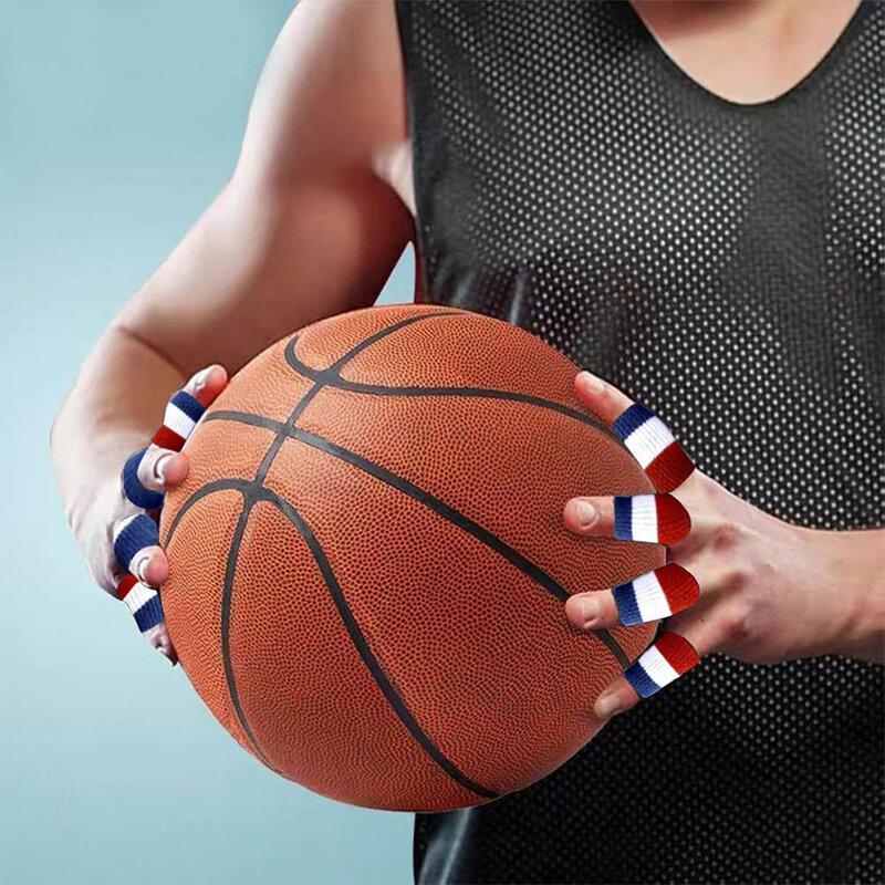 10 قطعة التهاب المفاصل دعم فنجر الحرس بسط الرياضة فنجر الأكمام في الهواء الطلق جولف كرة السلة تنس الريشة فنجر الحماية