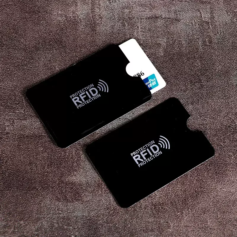غلاف بطاقة مضاد للمسح ، NFC ، واقي بطاقة RFID ، مضاد للمغناطيسية ، ورق ألومنيوم ، حامل بطاقة بنكية محمول ، 1 1000