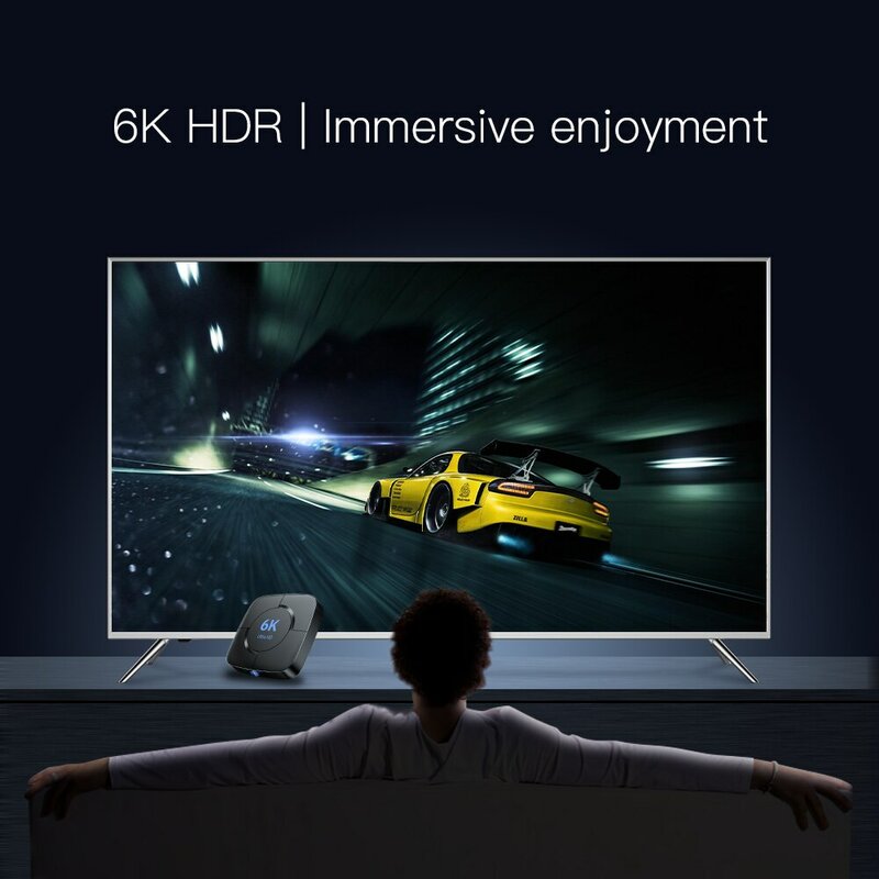HONGTOP أندرويد 12 4GB 32GB 64GB G/5GHz بلوتوث واي فاي 6K HDR 3D جهاز عرض الفيديو
