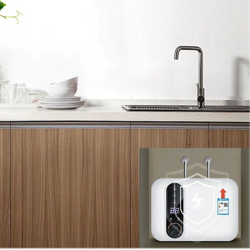 سخان مياه كهربائي صغير لغسل الأطباق ، سعة كبيرة ، نوع التخزين ، المطبخ ، 10L ، Hot