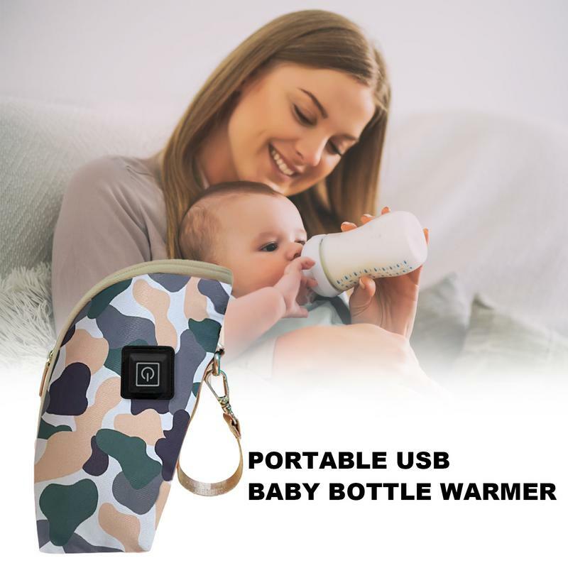 جهاز تدفئة زجاجة الطفل المحمول ، حقيبة حرارية ، USB معزول ، زجاجة حليب ، تعديل الحرارة 3 مستويات للسفر