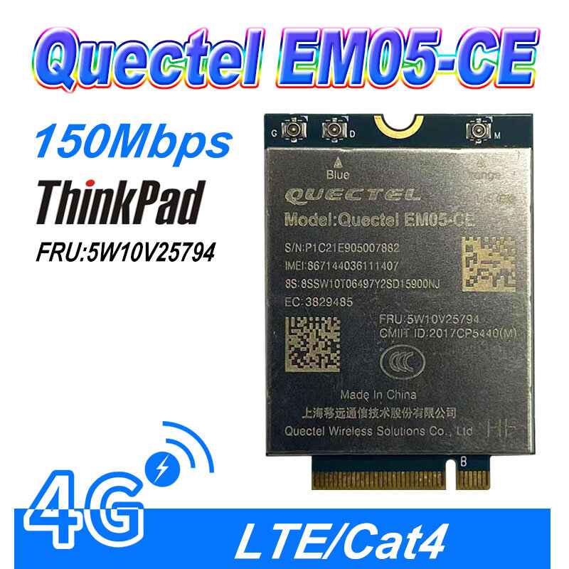 LTE Cat4 4G وحدة EM05-CE 5W10V25794 لينوفو ثينك باد X1 الكربون 8th/9th P1 X1 المتطرفة الجنرال 4 T14 T15 X13 T14s L14 T14s الجنرال 2