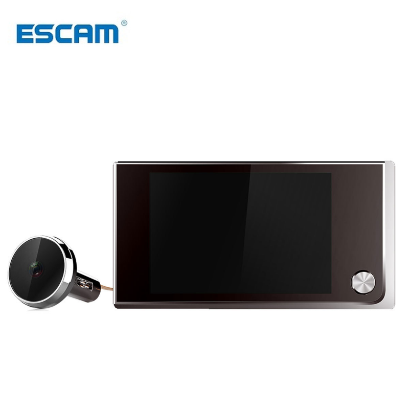 كاميرا Escam C01 الرقمية 3.5 بوصة LCD 120 درجة عارض ثقب الباب صور مراقبة بصرية كاميرا عين القط الإلكترونية كاميرا الجرس