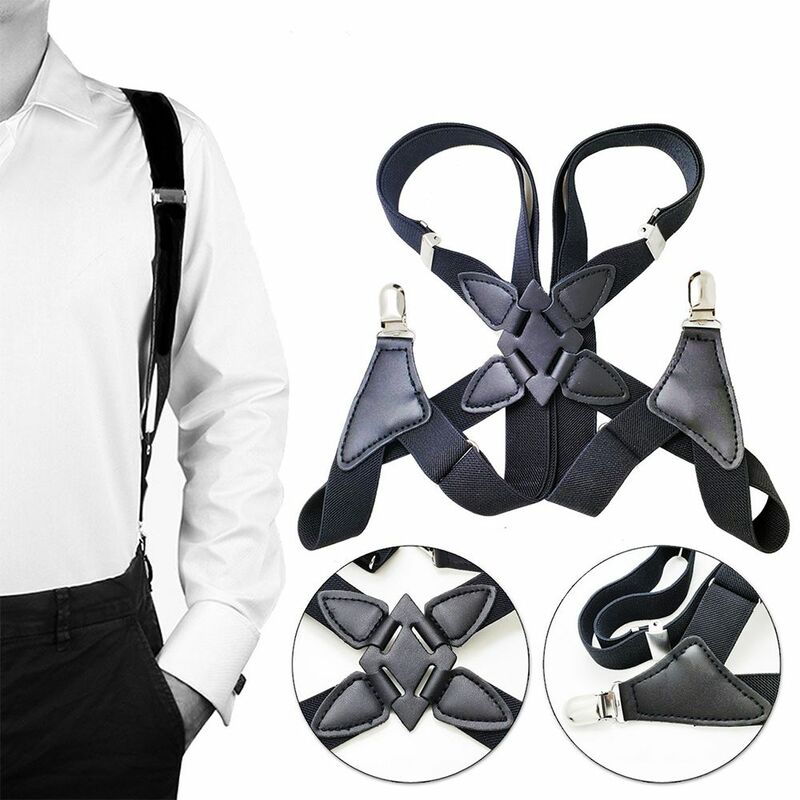 قميص كليب حزام الكتف للرجال ، الأقواس بنطلون قابل للتعديل ، السراويل المعلقة ، مقاطع الحمالات ، حزام مطاط